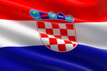The flag of Croatia