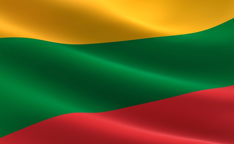 The flag of Lithuania