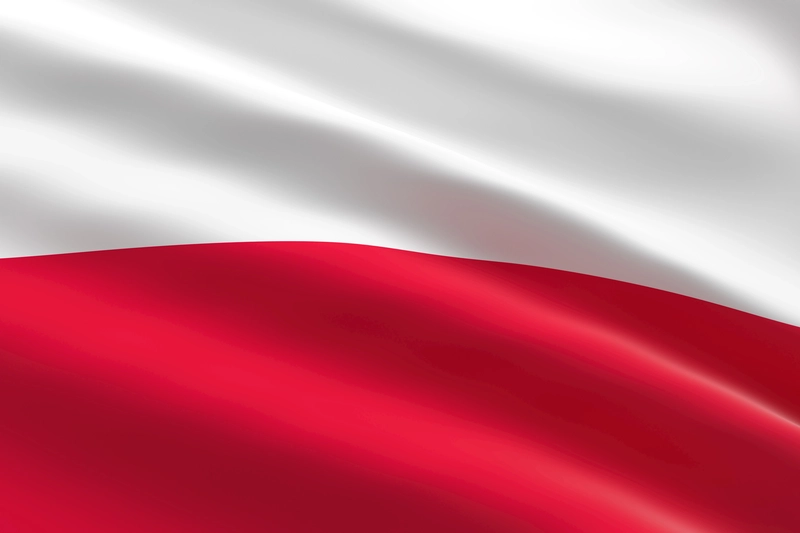 The flag of Poland