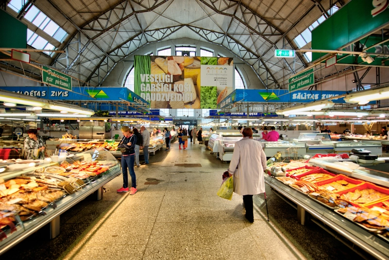 Fish pavilion in Riga Central Market