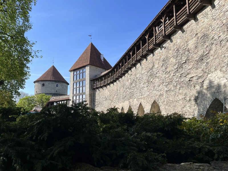 Defense tower and wall in Tallinn